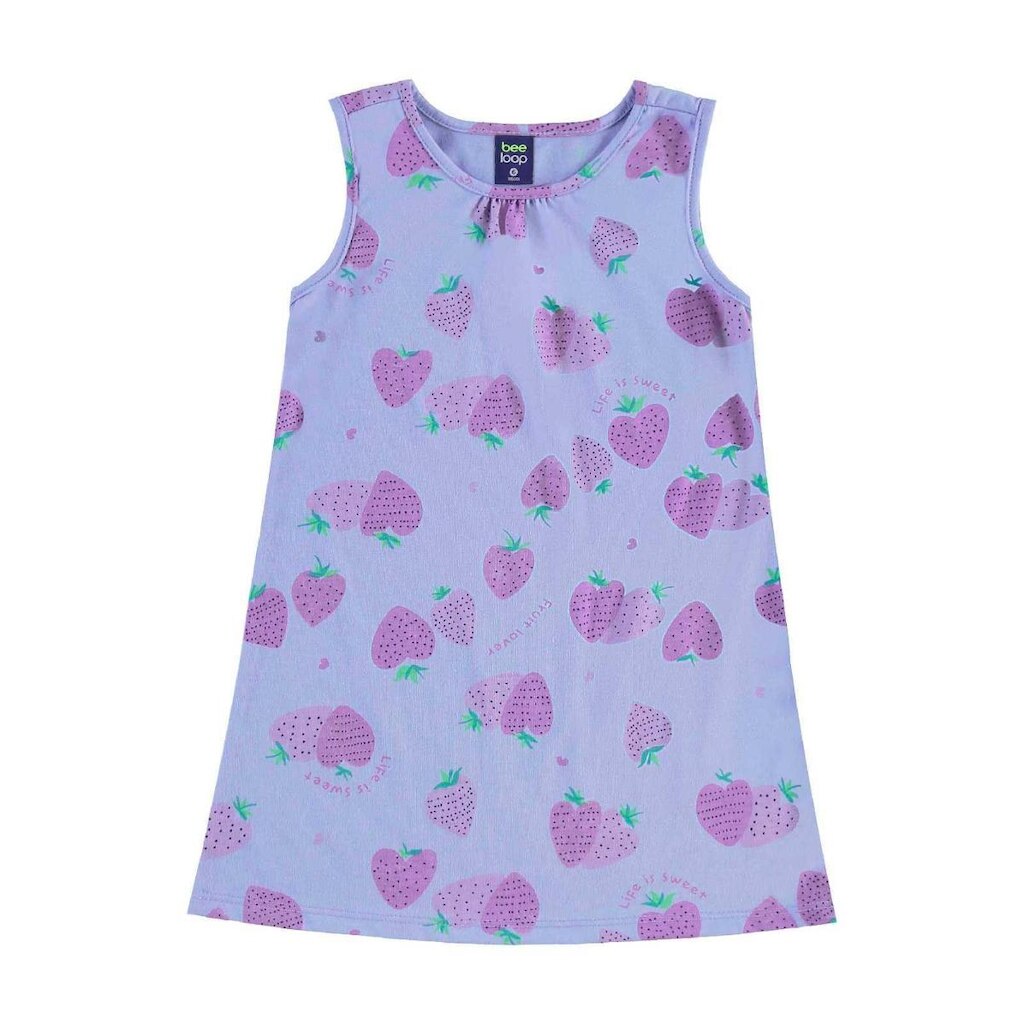 Vestido Morangos Infantil Bee Loop