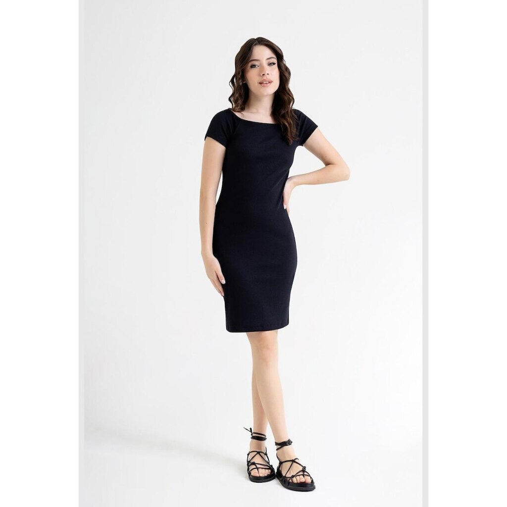 Vestido Ombro a Ombro em Ribana Just Basic