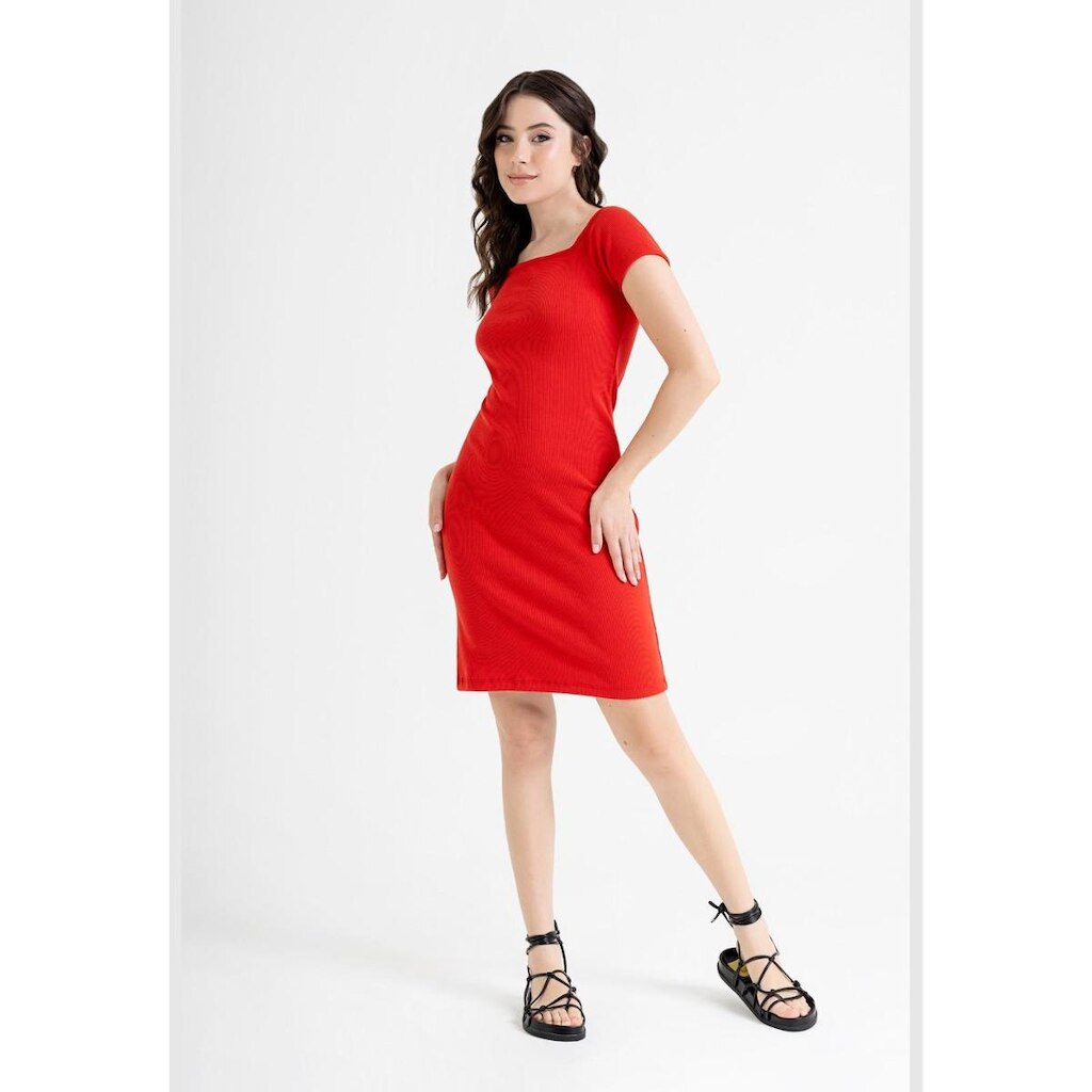 Vestido Ombro a Ombro em Ribana Just Basic