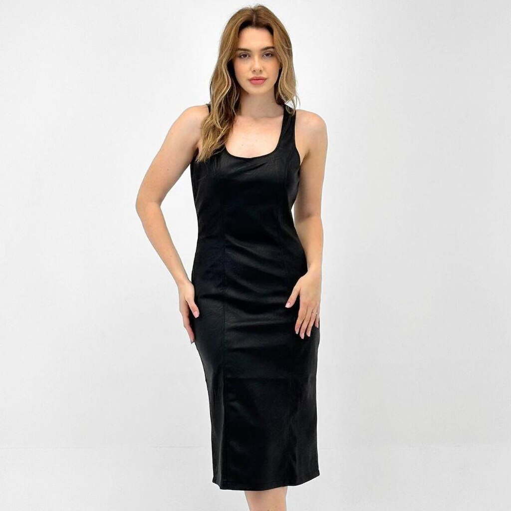 Vestido Pacific Blue Clássico Alça Feminino