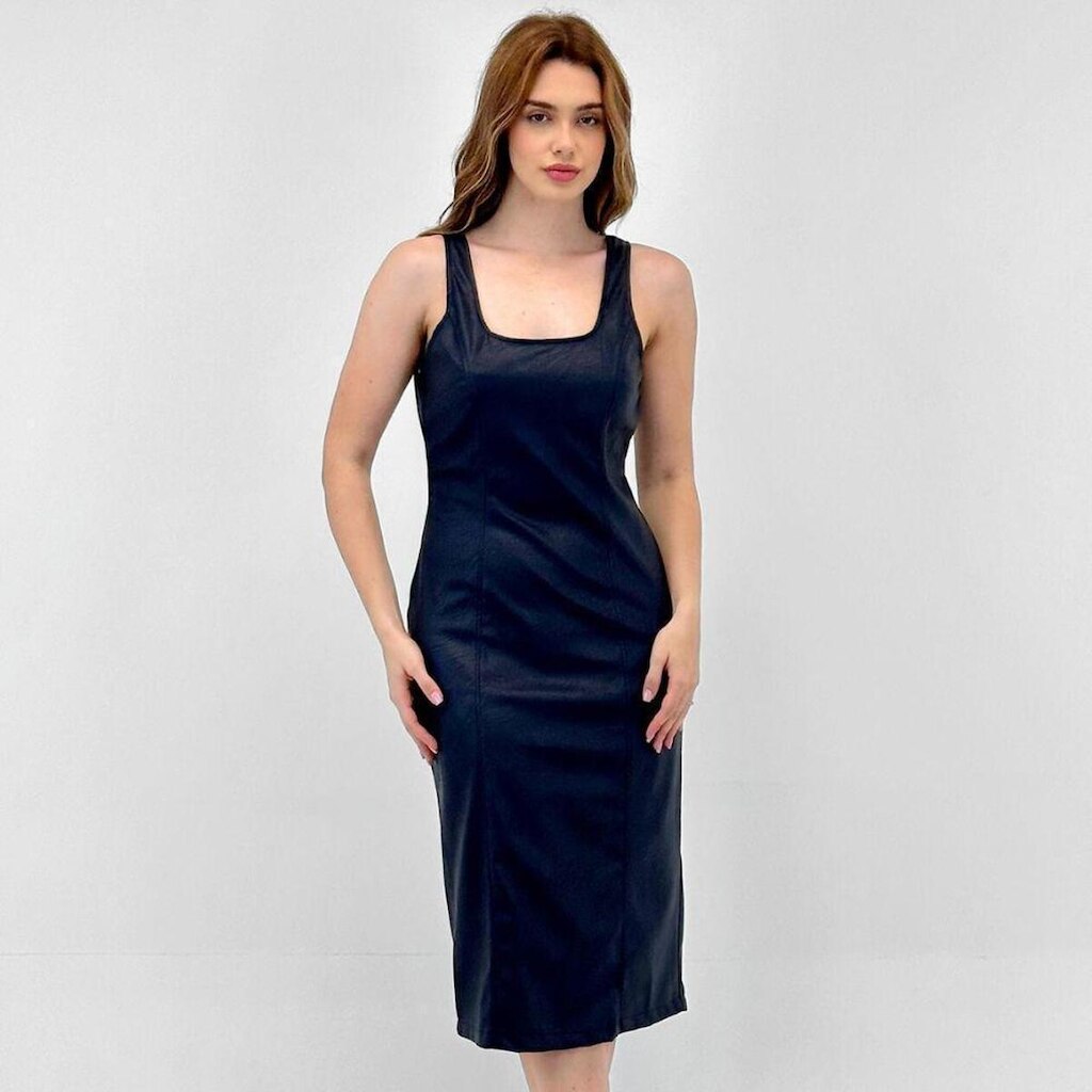 Vestido Pacific Blue Clássico Alça Feminino