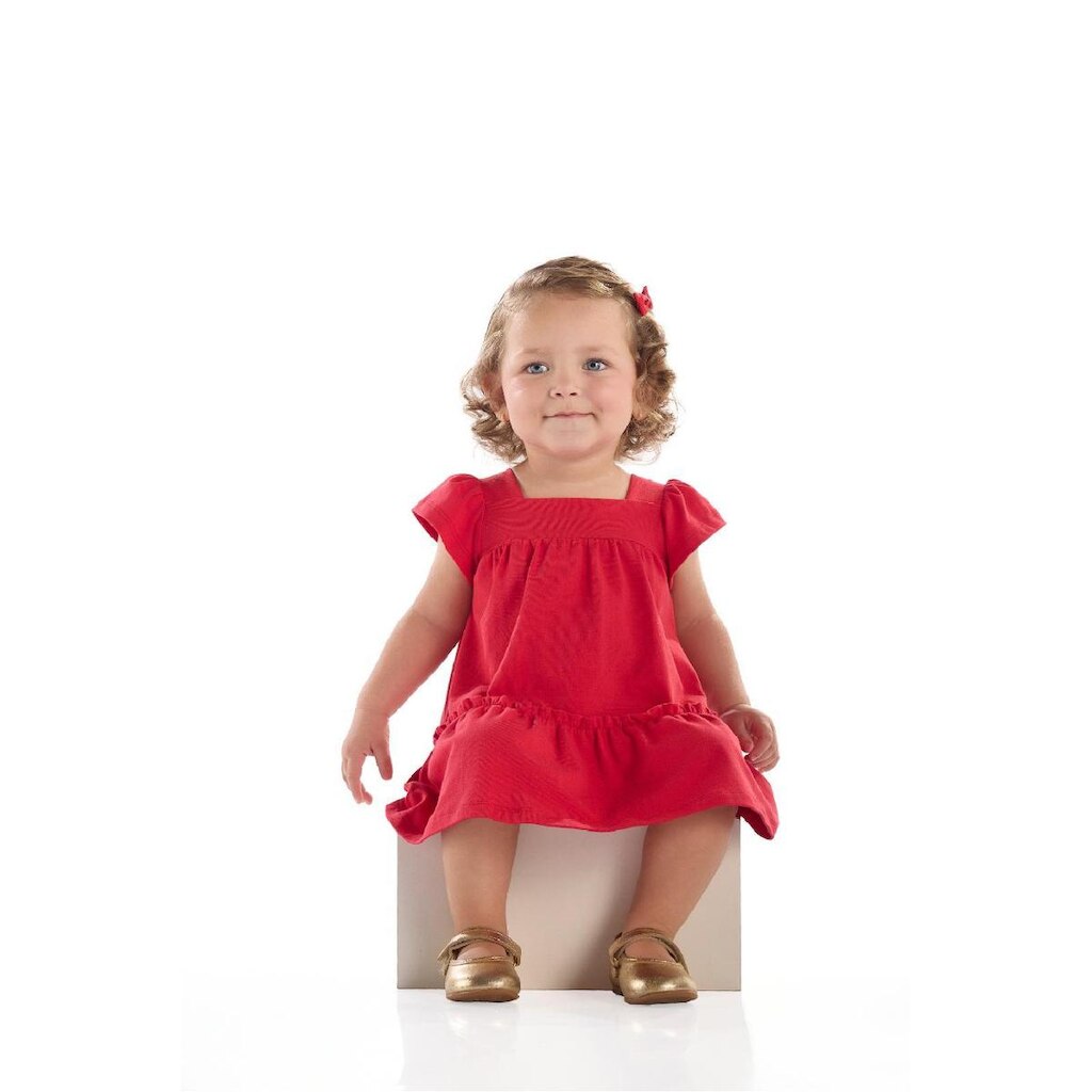 Vestido para Bebê em Cotton Quimby