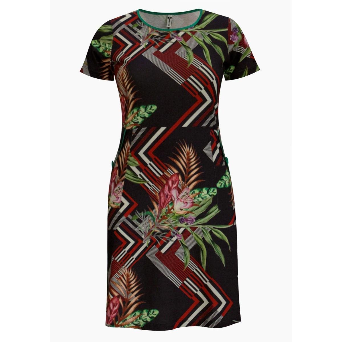 Menor preço em Vestido Pau A Pique Algodão Estampado Feminino