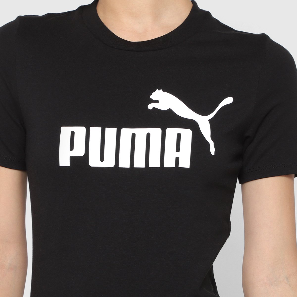 Vestido Puma Essentials Slim Dress Feminino Preto Netshoes