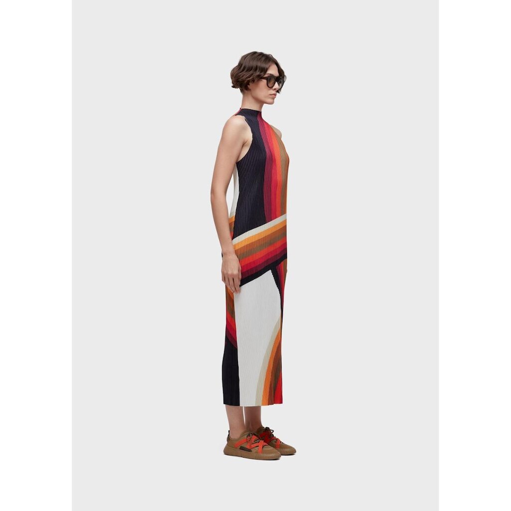 Vestido raglan longui plisse onda OSKLEN
