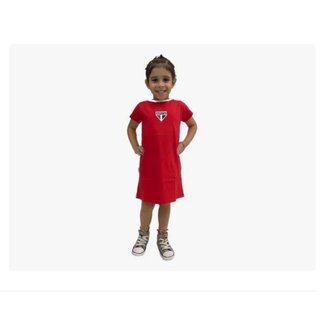 Vestido São Paulo Infantil Licenciada Oficial Revedor SP0680