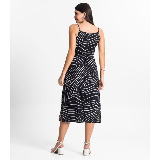 Vestido Select Midi Estampado Feminino