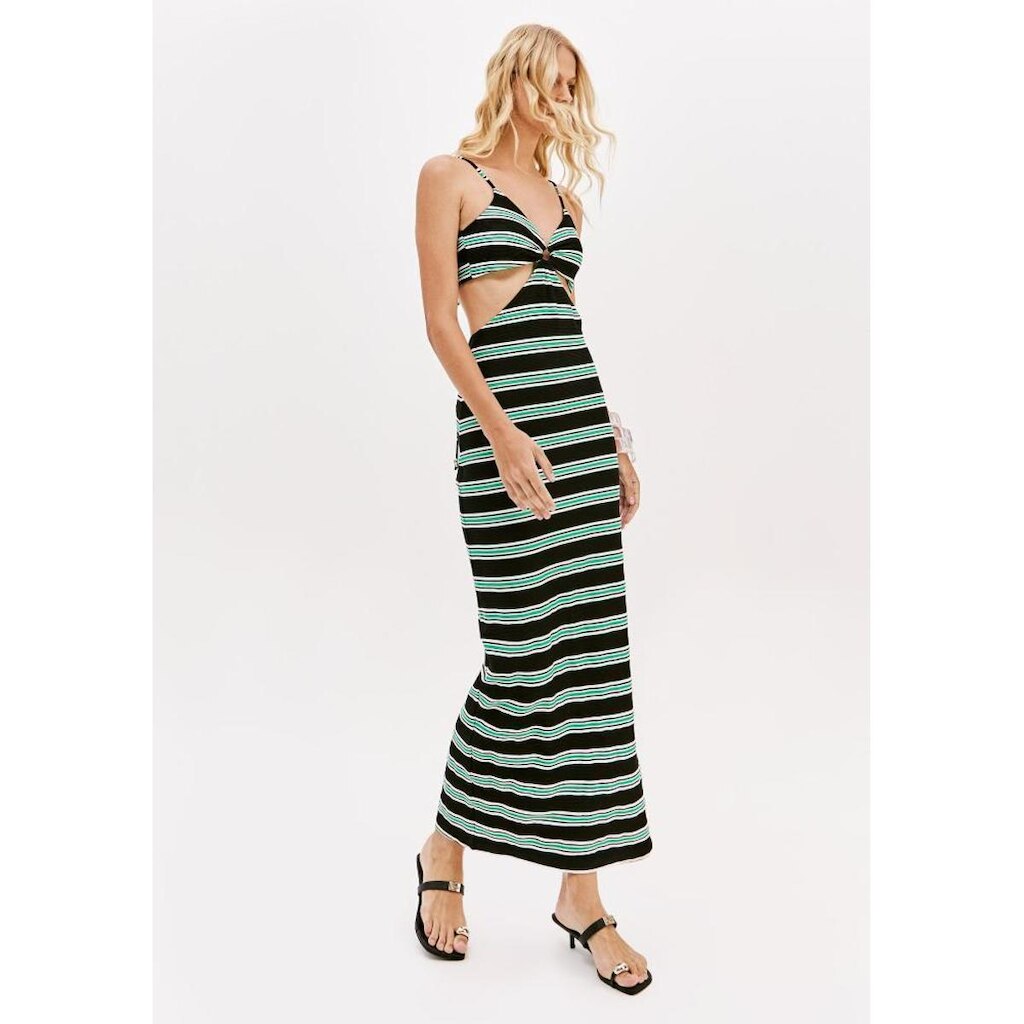 Vestido Super Midi De Alças Com Amarração