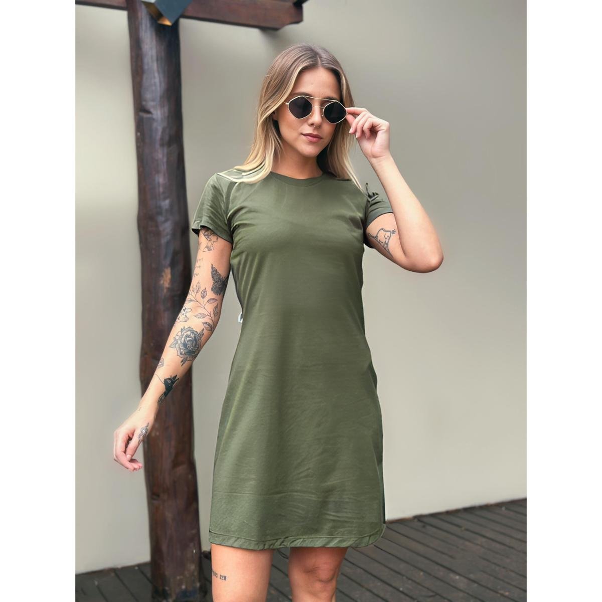 Aveloz T Shirt Vestido Vestido T-Shirt Camisetão Aveloz Vermelho