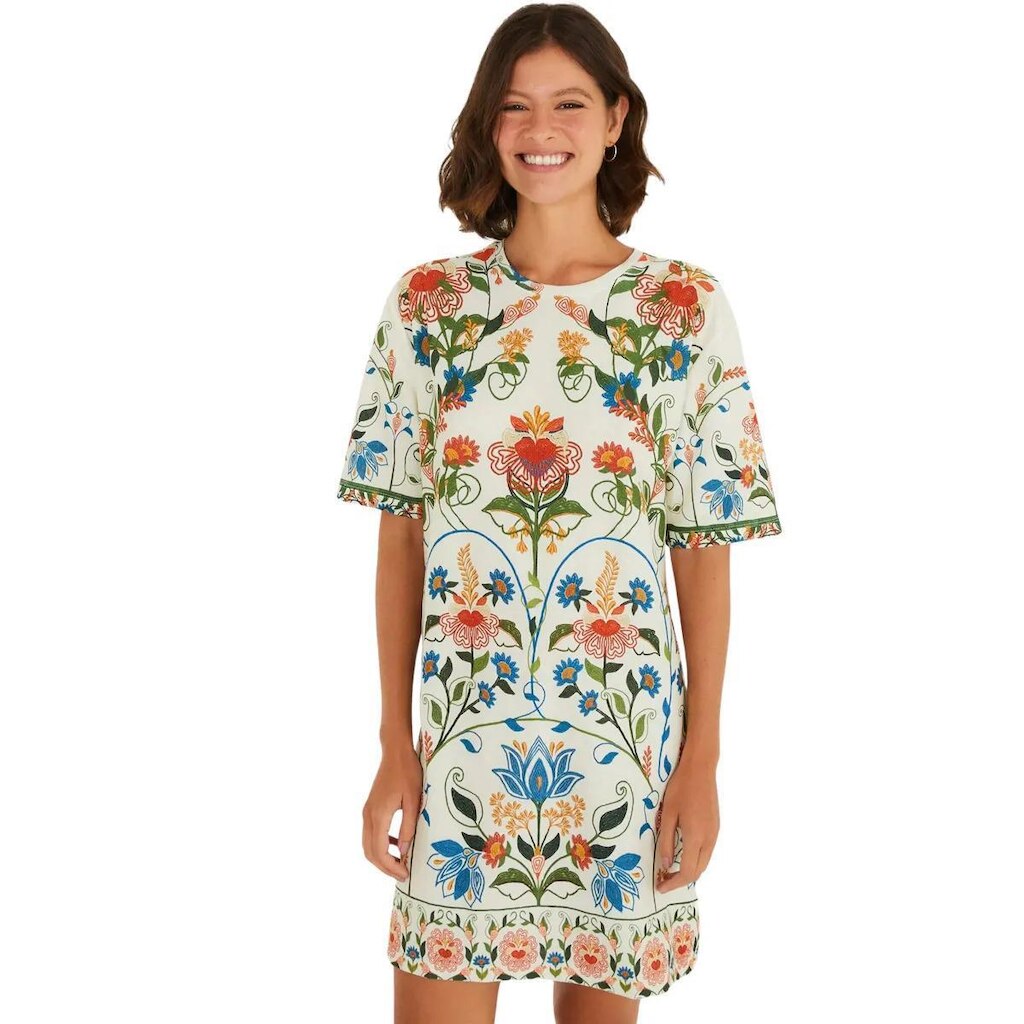 Vestido Tshirt Farm Rio Jardim Beleza