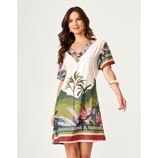 Vestido Zinzane Feminino Marau Curto XGG - AREIA - Areia Menor preço em Vestido Zinzane Feminino Marau Curto XGG - AREIA - Areia