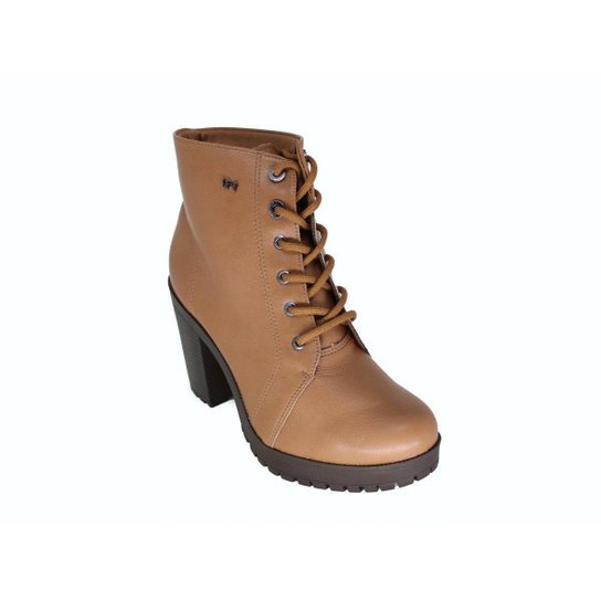 Via Marte Bota Coturno 22603 Feminina Marrom Netshoes