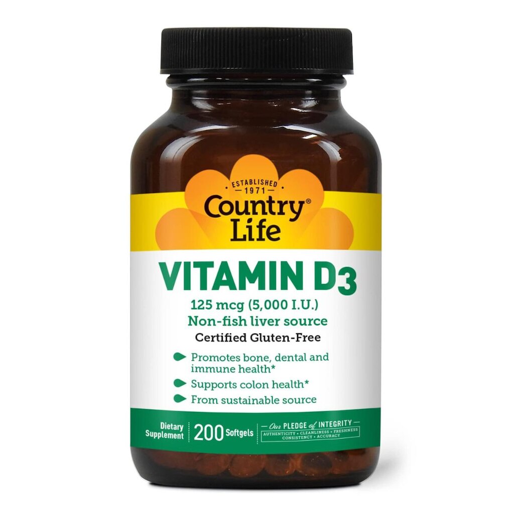 Vida No Campo Vitamina D3 5000 I.U., 200-Softgel