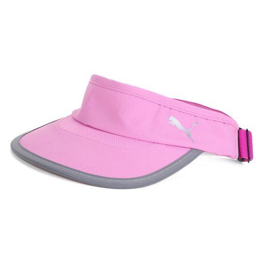 Viseira Puma Aba Curva Running Visor - Rosa Menor preço em Viseira Puma Aba Curva Running Visor - Rosa