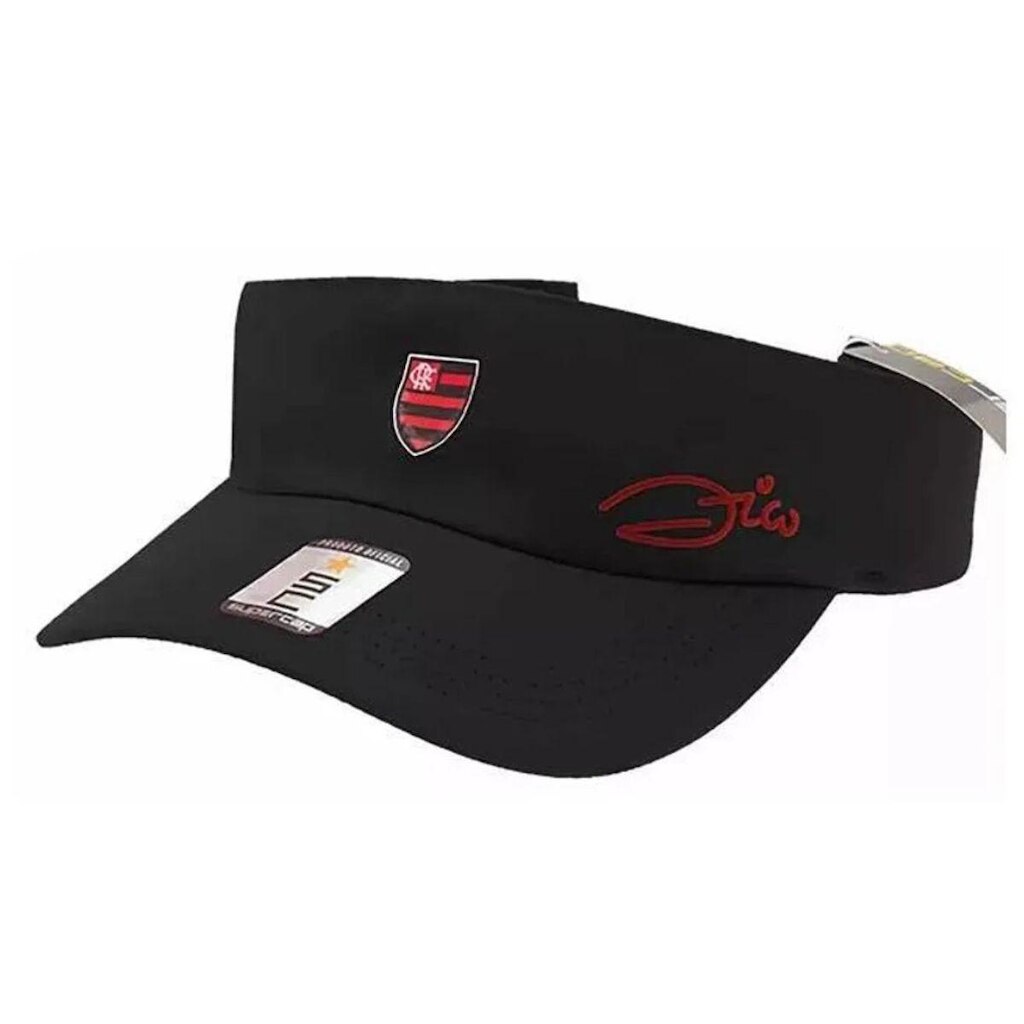 Viseira Zico Flamengo Supercap Preto