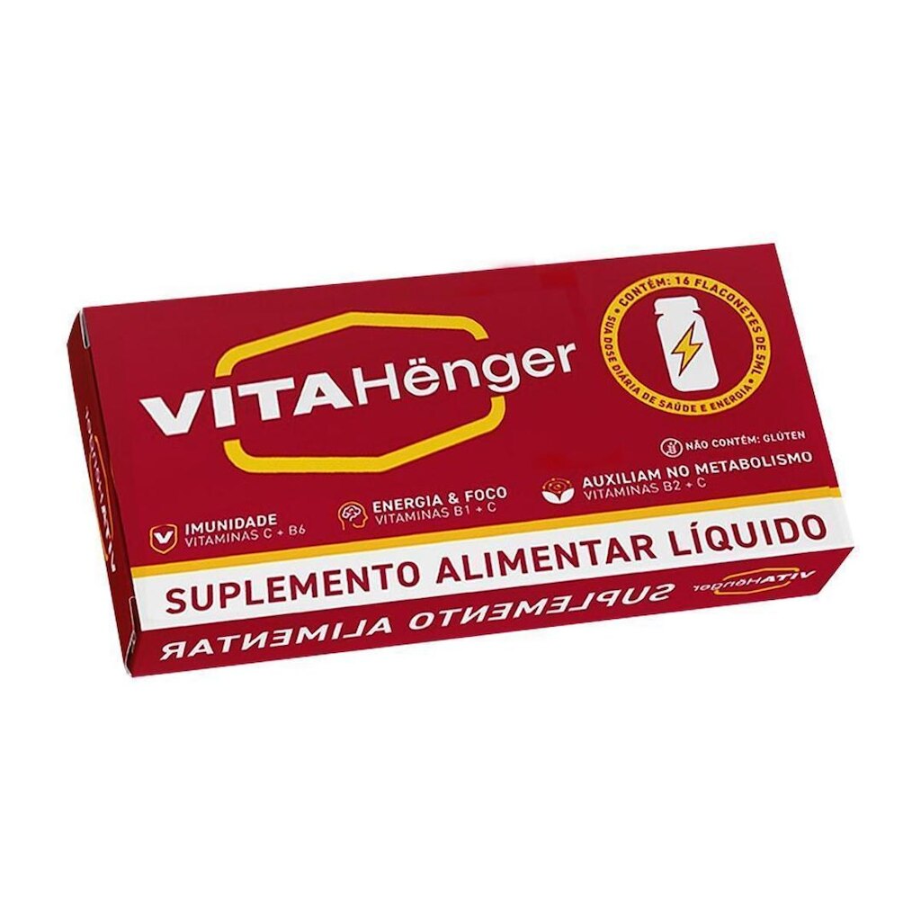 VitaHenger Suplemento Vitamínico Com 16 Flaconetes 5 Ml cada
