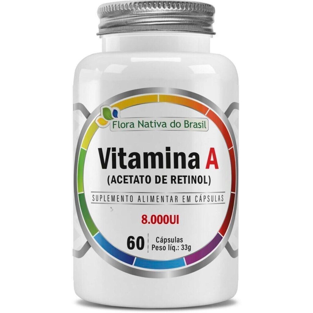 VITAMINA A [RETINOL] 8.000UI 60 CAPS FLORA NATIVA DO BRASIL