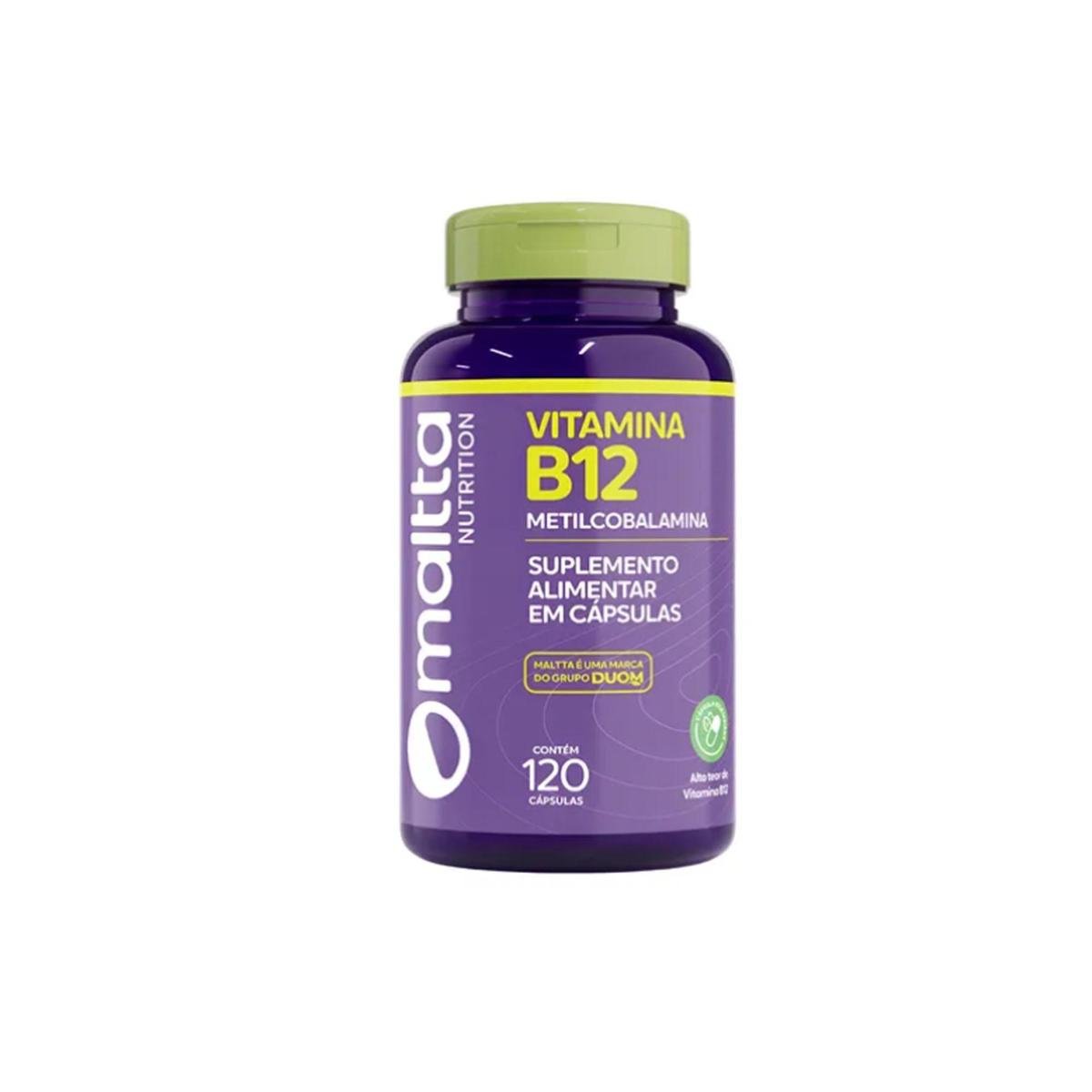 Vitamina B12 Metilcobalamina 60 cps Suplemento Alimentar Maltta