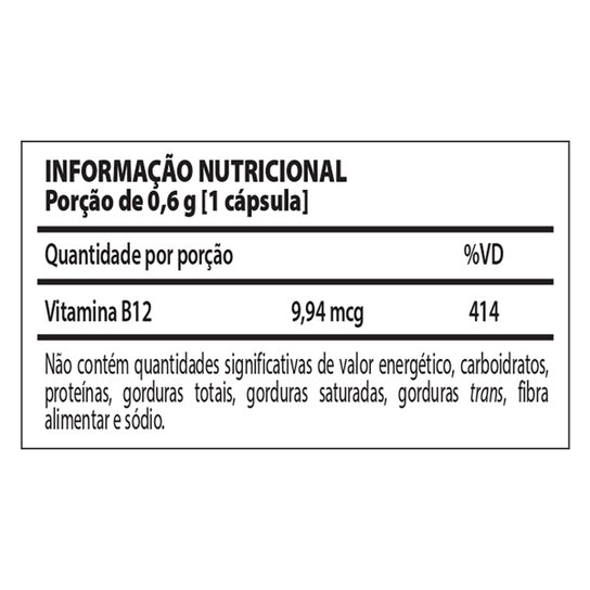 Vitamina B12 Nutrify - 60 Cáps