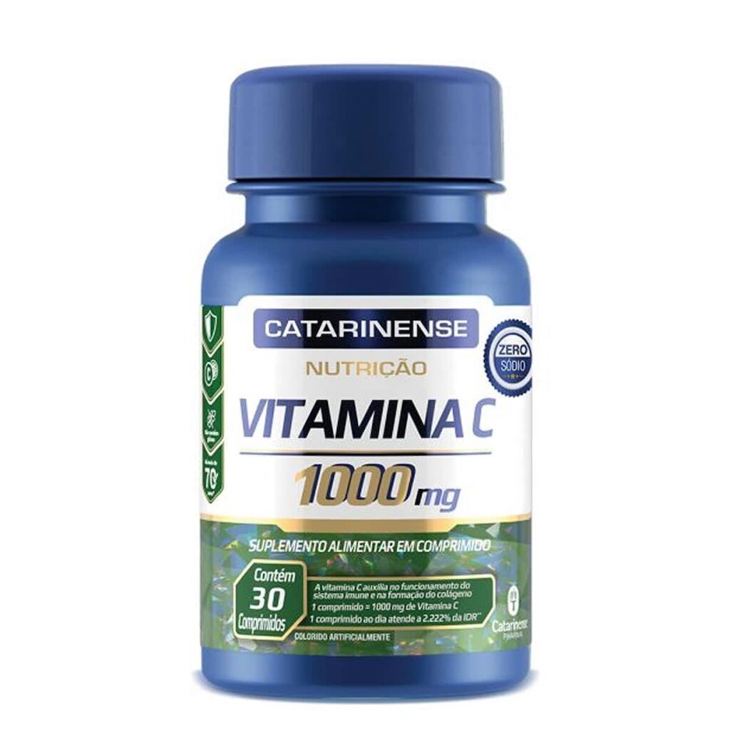 Vitamina C - 30 Cápsulas - Catarinense Nutrição