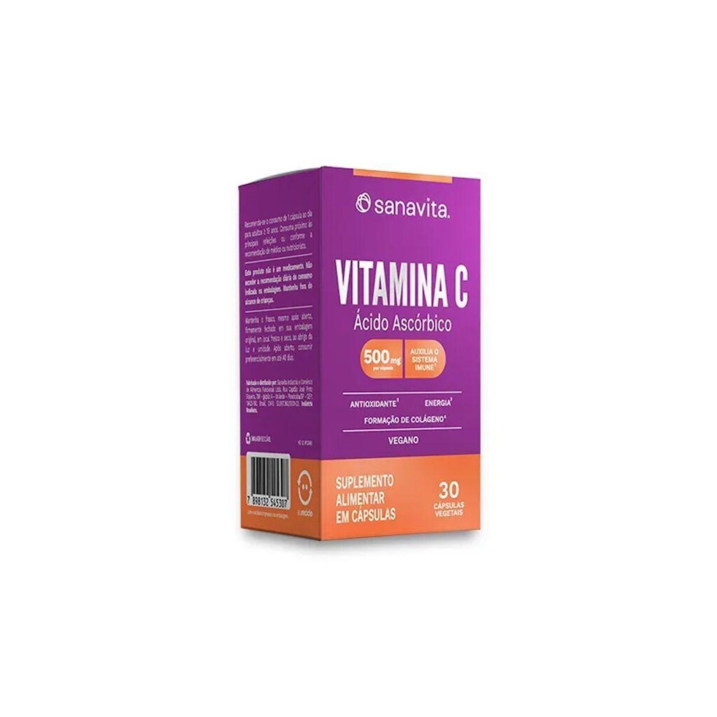 Vitamina C - 30 Cápsulas - Sanavita