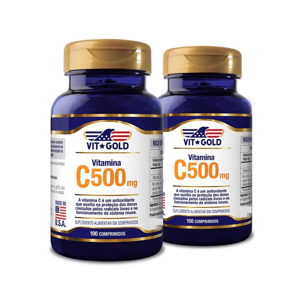 Vitamina C 500 mg Vitgold Kit 2x 100 comp