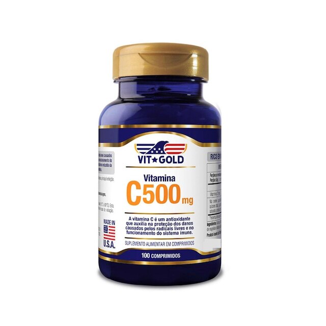 Vitamina C 500mg Vitgold 100 comprimidos