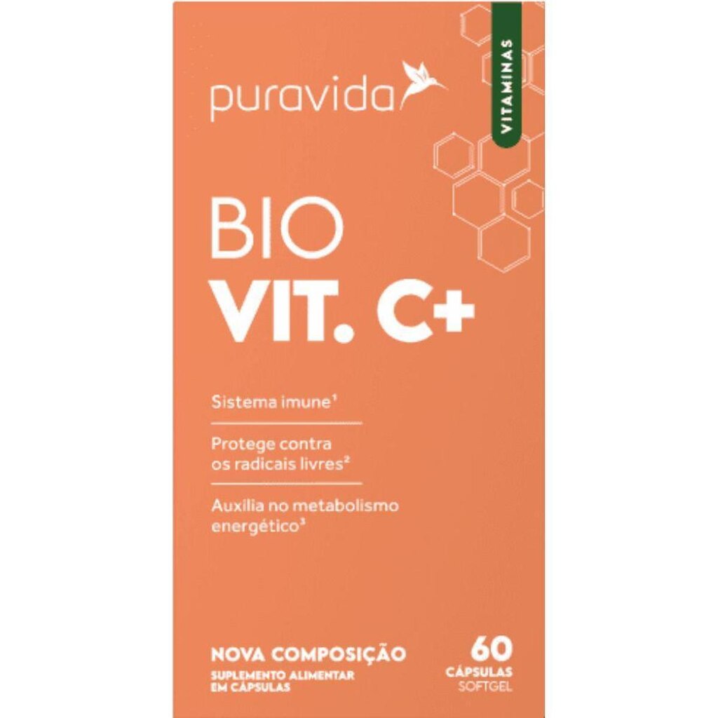 Vitamina C Bio Vit C+ 60 Caps - PuraVida