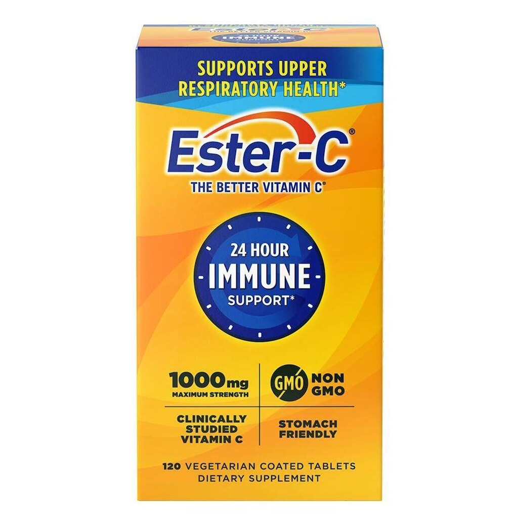 Vitamina C Ester-C, 1.000 Mgs, 120 Comprimidos Revestidos