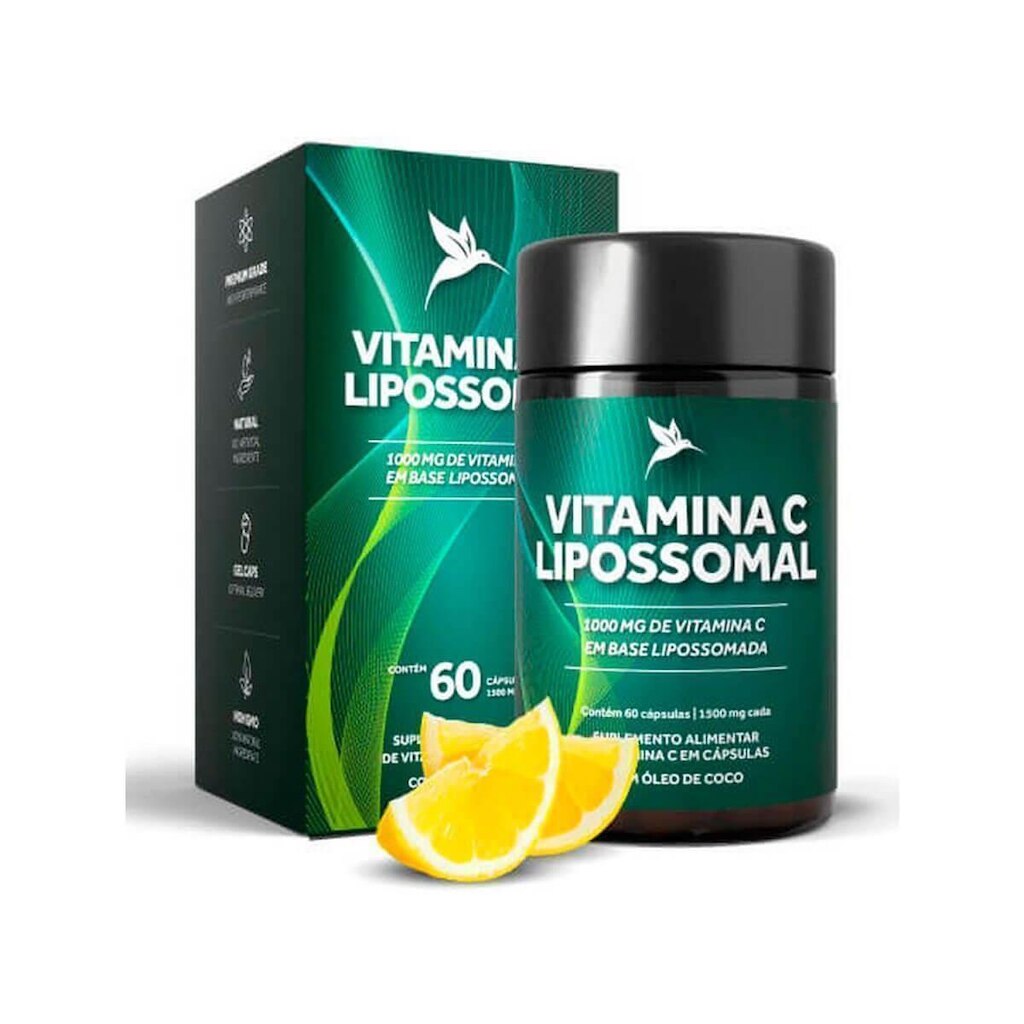 Vitamina C Lipossomal 1100mg 60 cáps Puravida