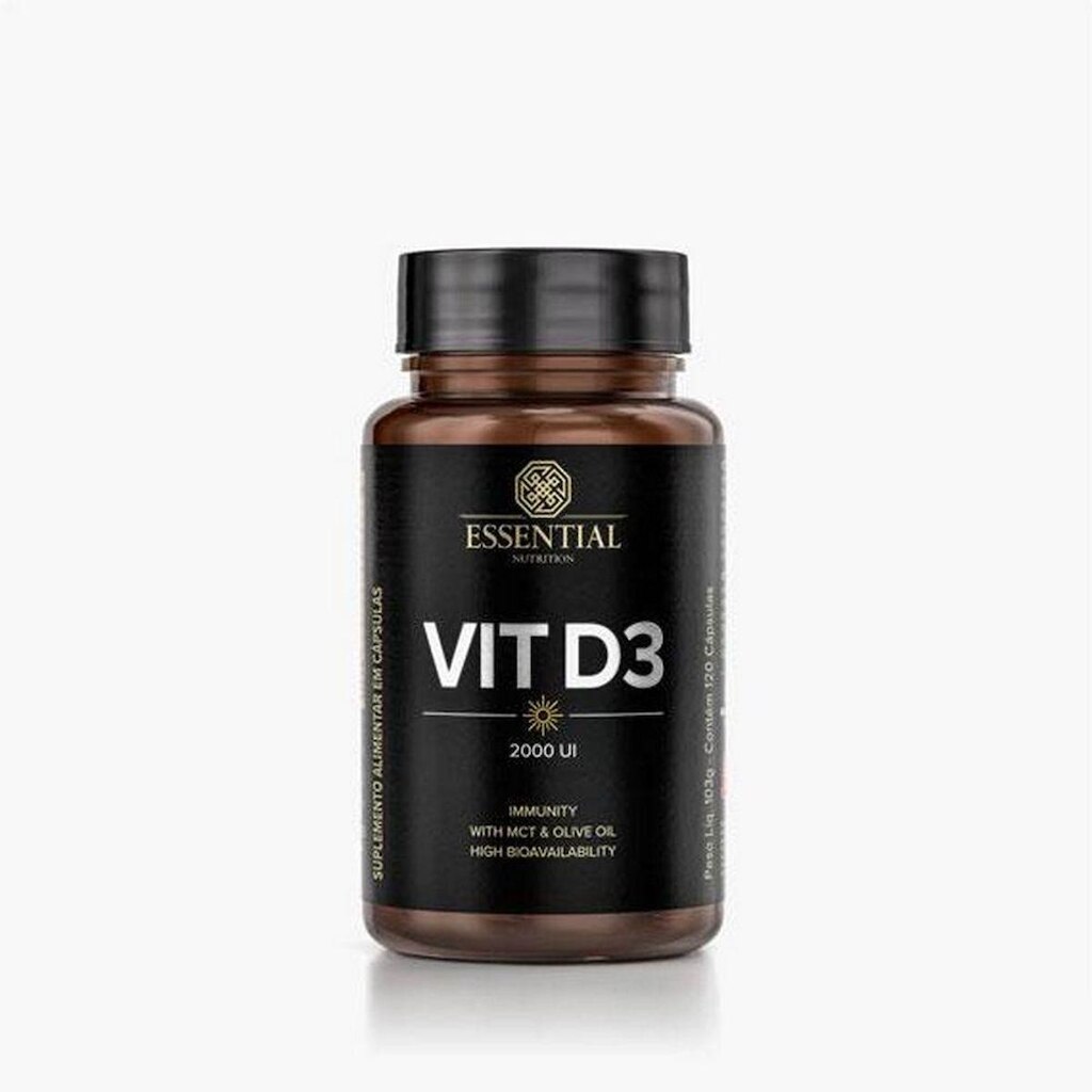 Vitamina D 2000ui (120 Softgel) Essential Nutrition Vit D3