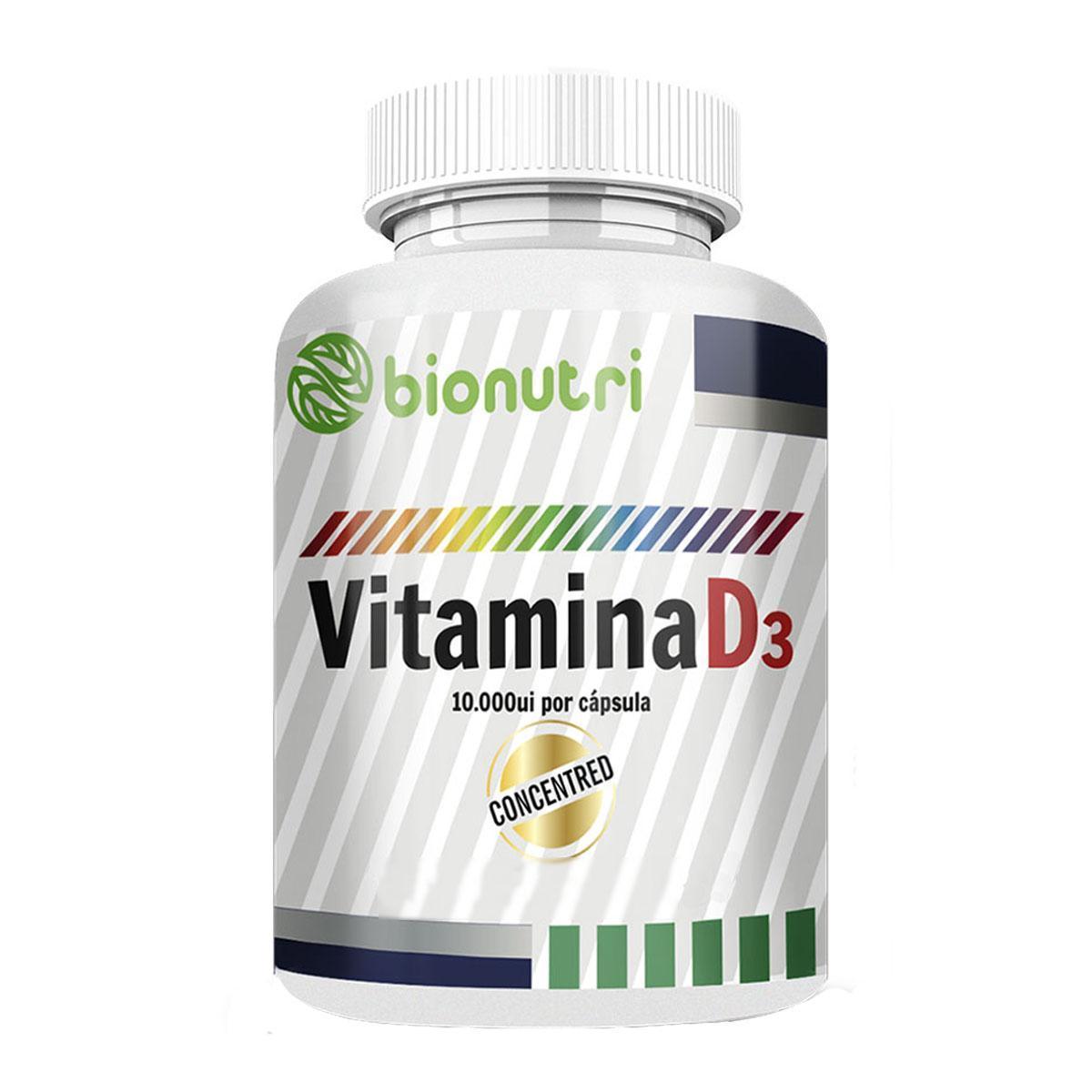 Vitamina D3 10.000 120 Cápsulas 500Mg - Bionutri Menor preço em Vitamina D3 10.000 120 Cápsulas 500Mg - Bionutri
