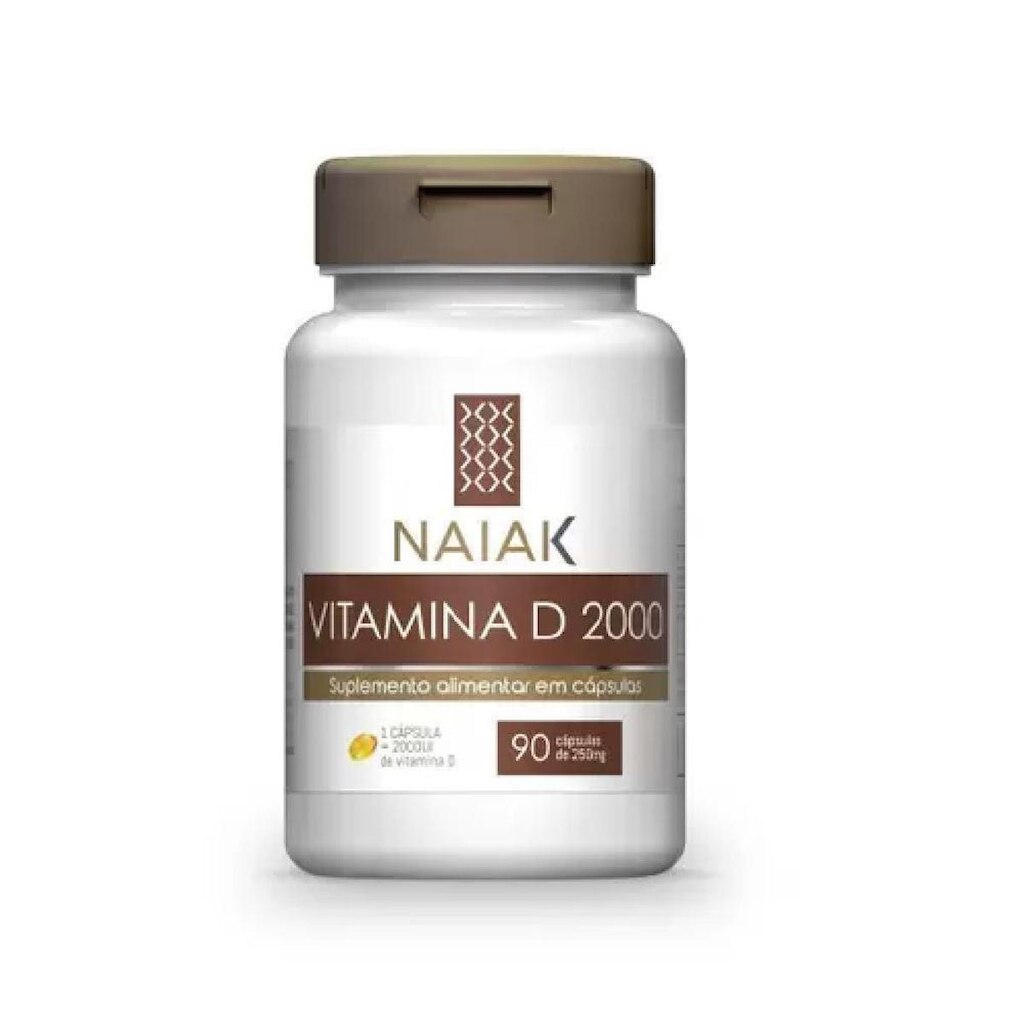 Vitamina D3 2000 UI 90 Cápsulas Naiak