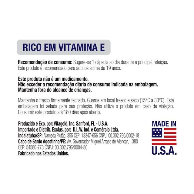 Vitamina E 400 UI Vitgold Kit 2x 60 Cápsulas