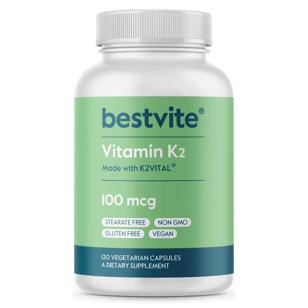 Vitamina K2 100mcg como MK-7 com cápsulas K2VITAL 120 - BESTVITE
