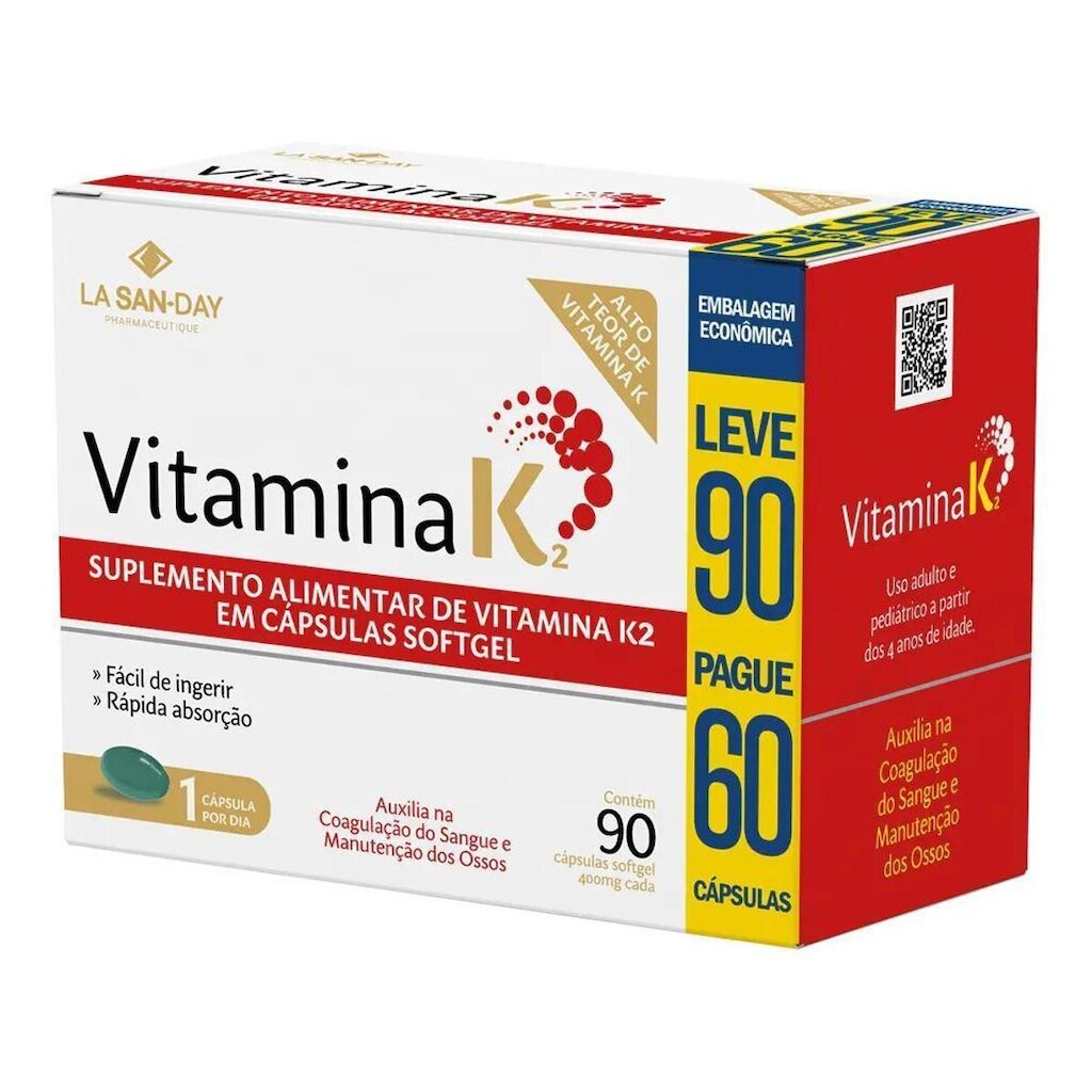 Vitamina K2 90 Cápsulas La San Day
