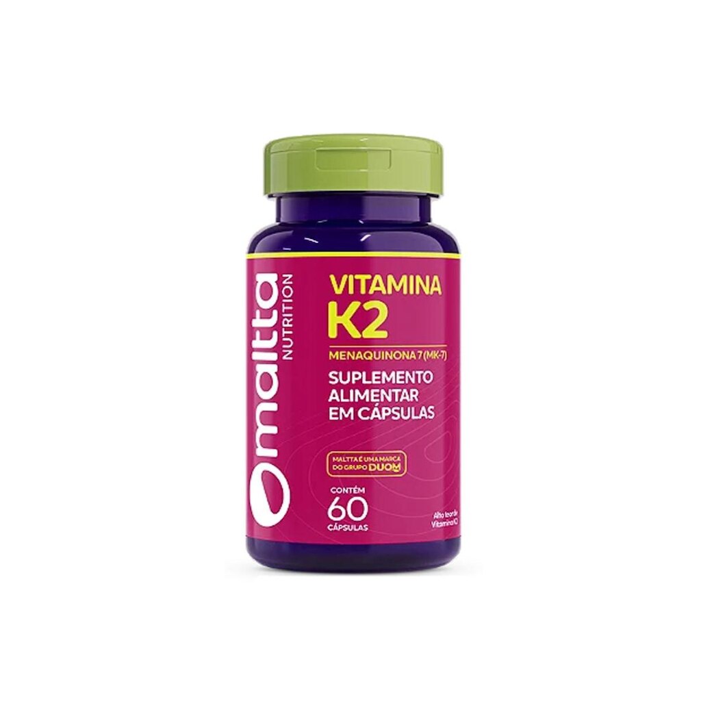 Vitamina K2 Menaquinona 7 MK7 60 cps Suplemento Maltta