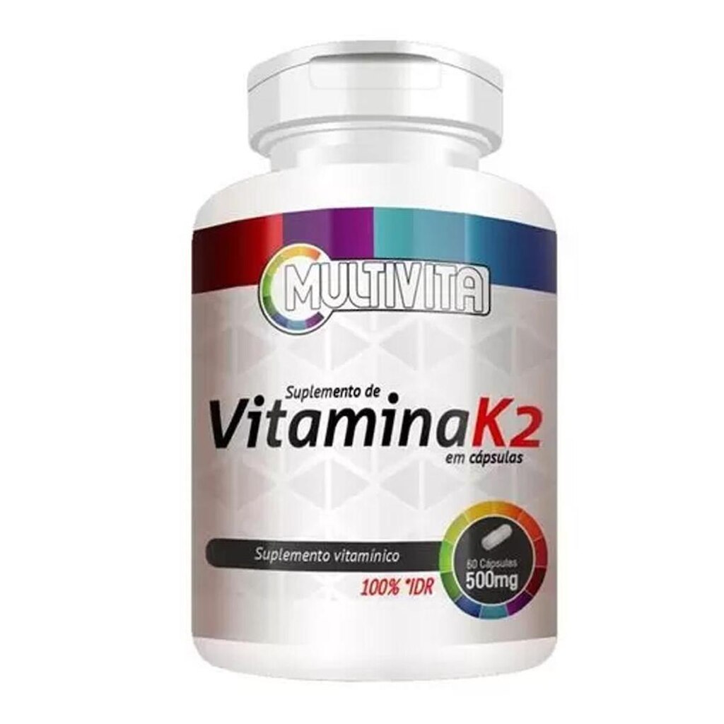 Vitamina K2 Menaquinona IDR 100% 60 Cápsulas 1 Cápsula ao dia