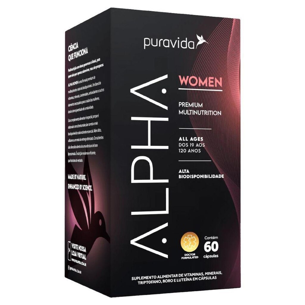 Vitamina Mulher Alpha Women 60 Capsulas - PuraVida