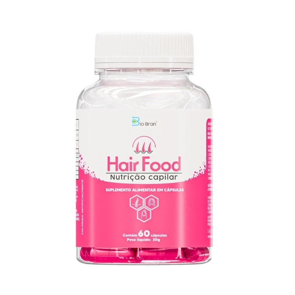 Vitamina para Cabelos, Pele e Unhas com Biotina, MSM e Minerais para Crescimento Capilar