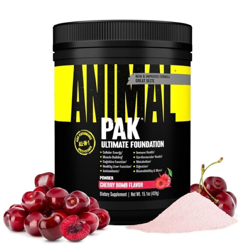 Vitaminas e suplementos em pó Animal Pak 60 colheres