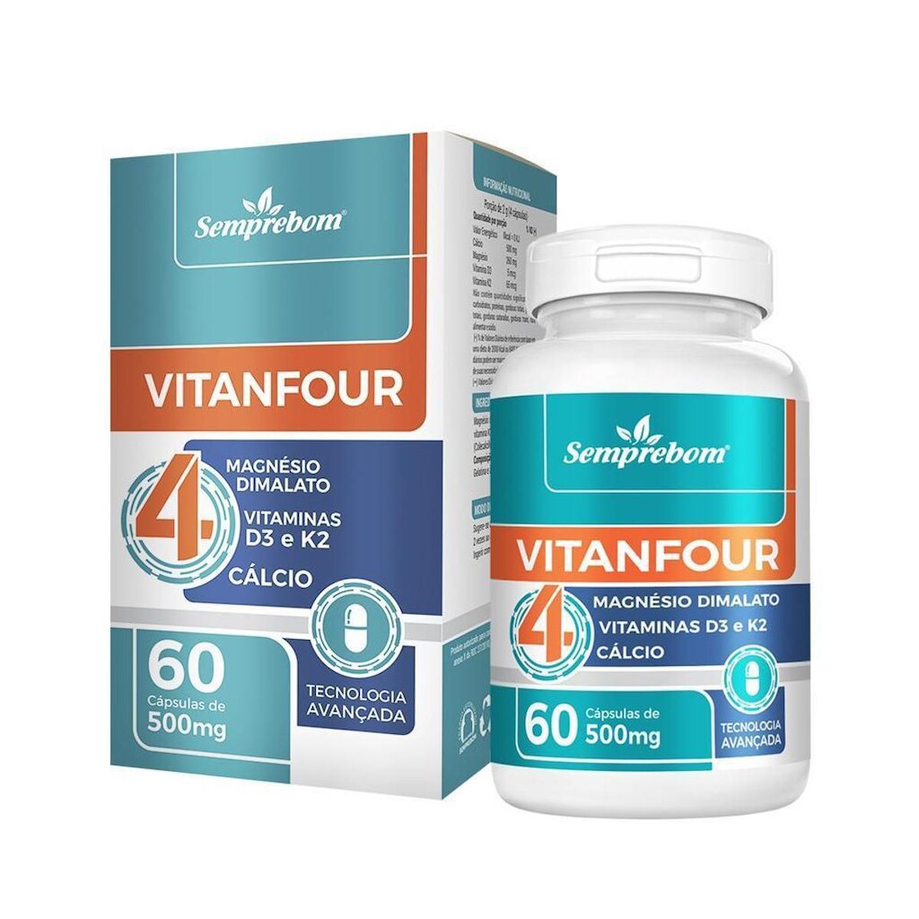 Vitanfour 4 Semprebom 620Mg 90 Capsulas