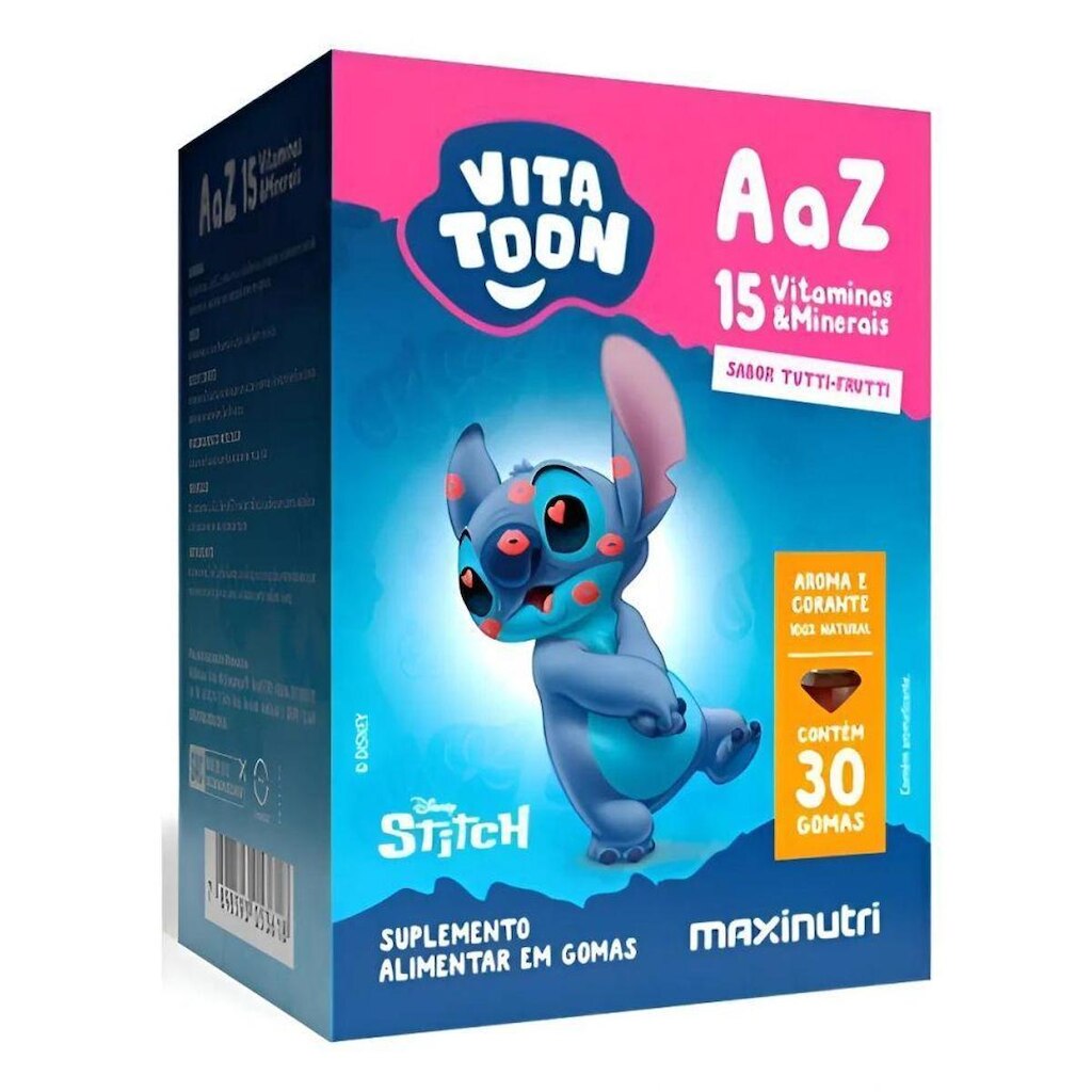 Vitatoon Stitch Polivitaminico A a Z (30 gomas)