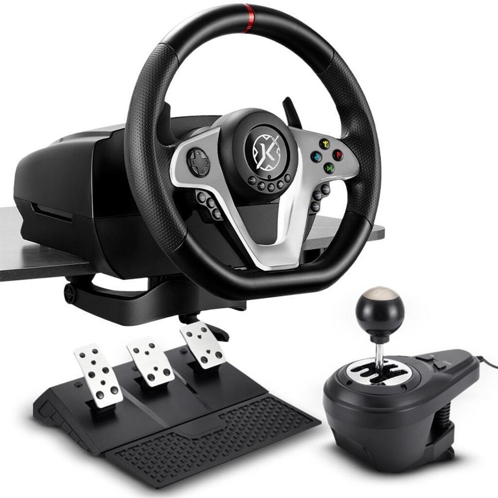 Volante Kalkan G500 ProRacing, Com Pedal e Câmbio, Preto
