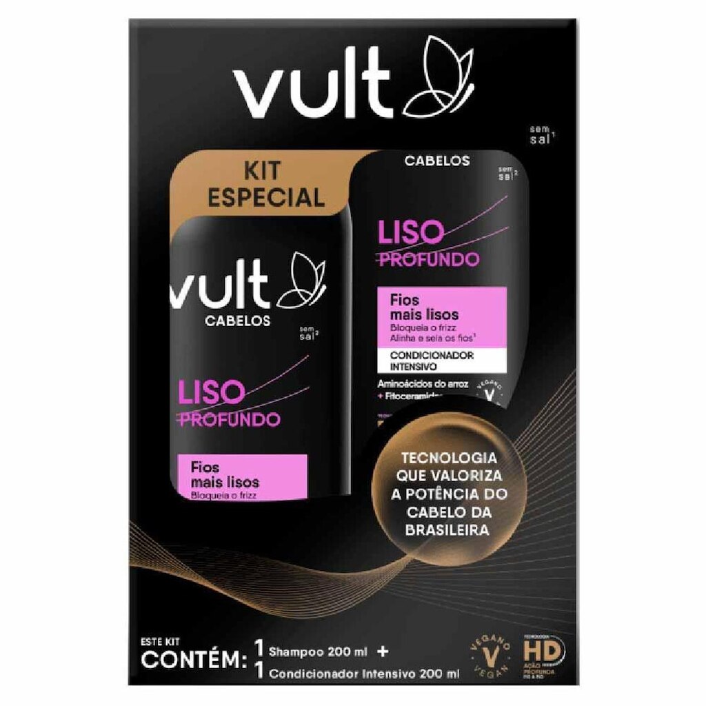 Vult Liso Profundo Kit - Shampoo + Condicionador Kit