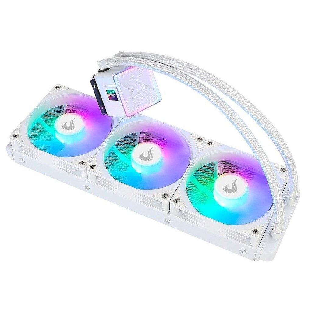 Water Cooler Gamer Rise Mode Frost, ARGB Rainbow, 360mm, AMD e Intel, Branco - RM-WCF-04-RBW