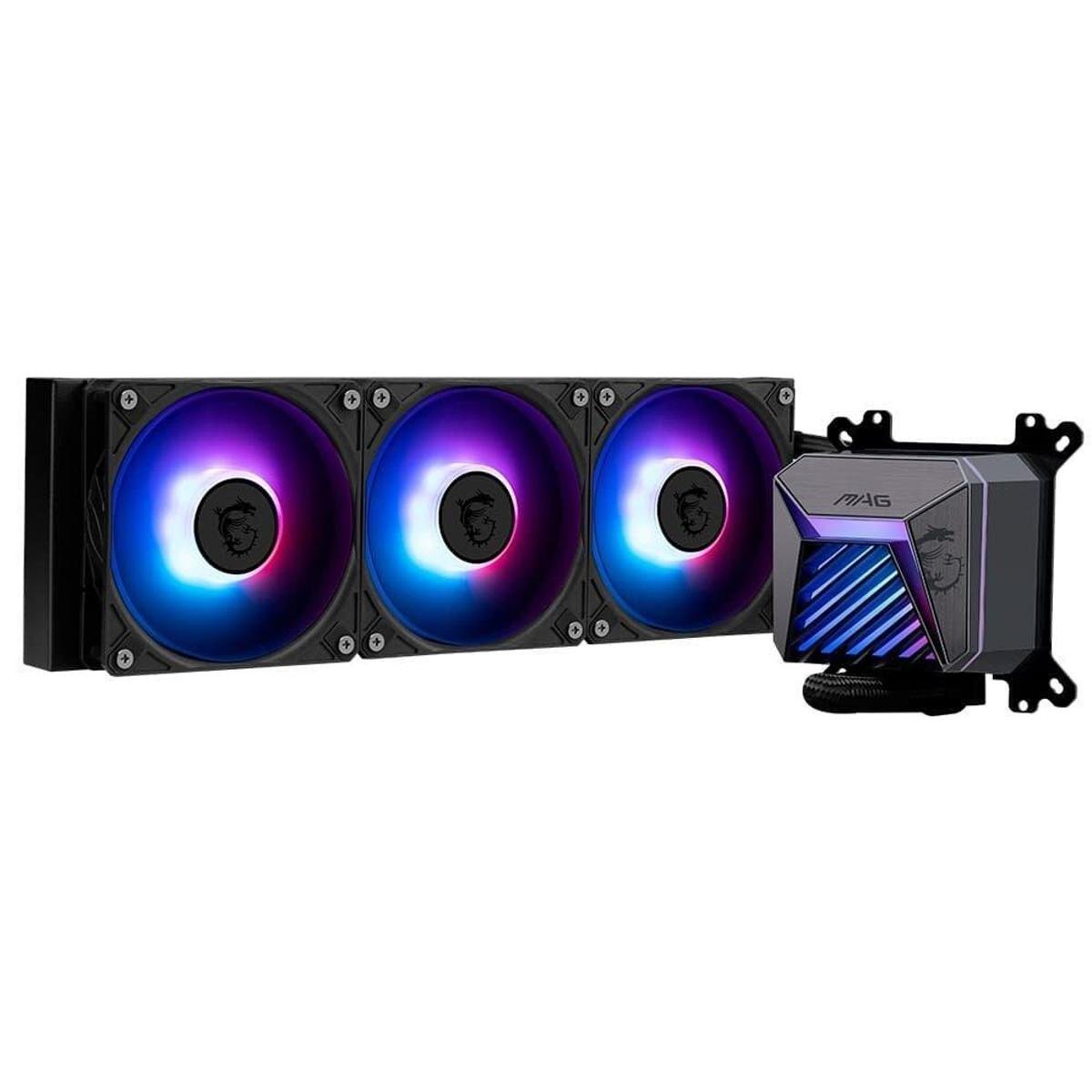 Water Cooler MSI MAG Coreliquid A15, ARGB, 360mm, Intel e AMD, Preto - CLA15360
