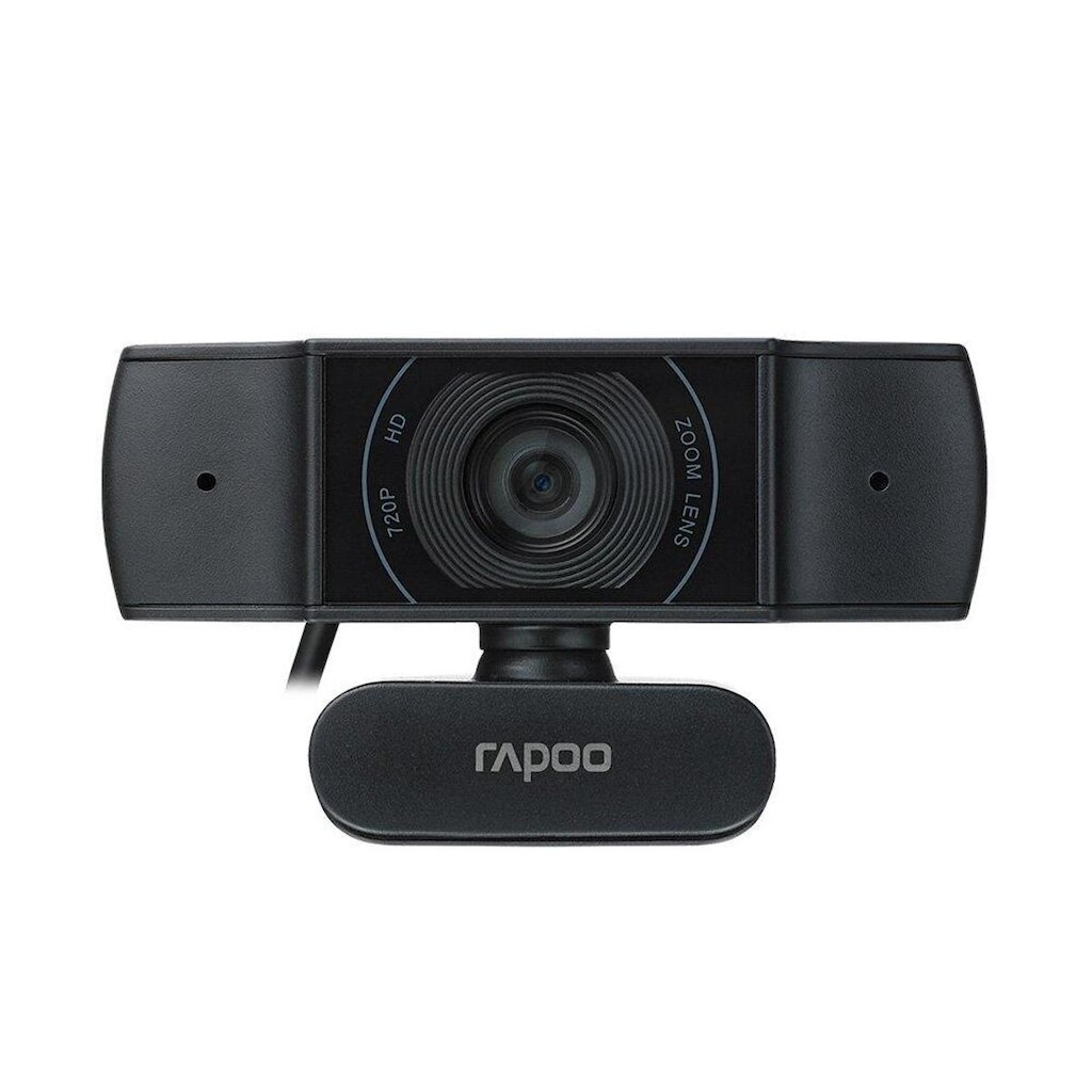 Webcam Rapoo C200 HD 720P, com Autofoco, Microfone com Cancelamento de Ruído, Preto - C200
