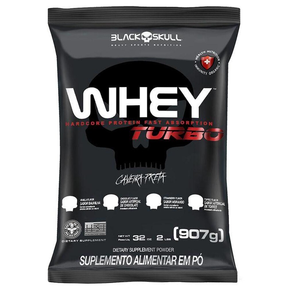 WHEY 100% HD (WPC, WPI E WPH) - 1,8KG - BLACK SKULL
