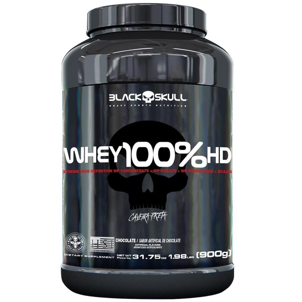 WHEY 100% HD (WPC, WPI E WPH) - 900G - BLACK SKULL